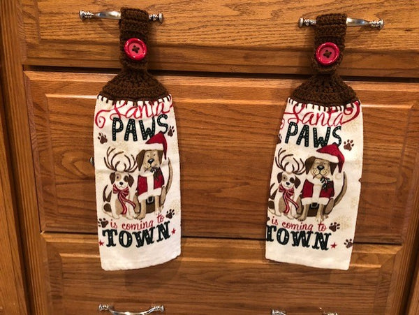 Christmas Hanging Towels - Dogs - Choose a Set of 2