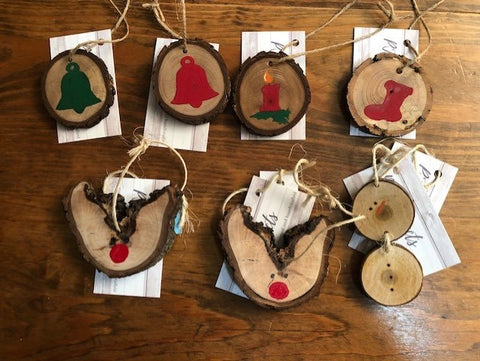 Hand Painted Wooden Christmas Ornament