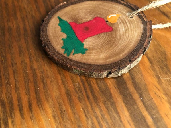 Hand Painted Wooden Christmas Ornament