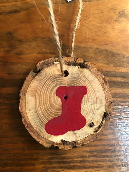 Hand Painted Wooden Christmas Ornament