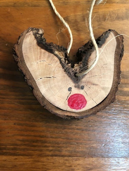 Hand Painted Wooden Christmas Ornament