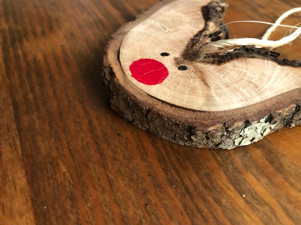 Hand Painted Wooden Christmas Ornament