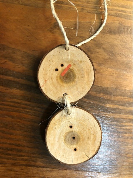 Hand Painted Wooden Christmas Ornament