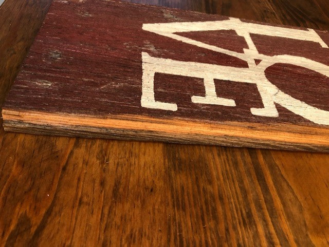 Rustic Barn Wood Valentine’s Day Sign – Hand-Painted on Reclaimed Ohio Barn Wood