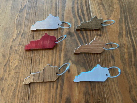 State of Kentucky Keychains - Low/No Gloss