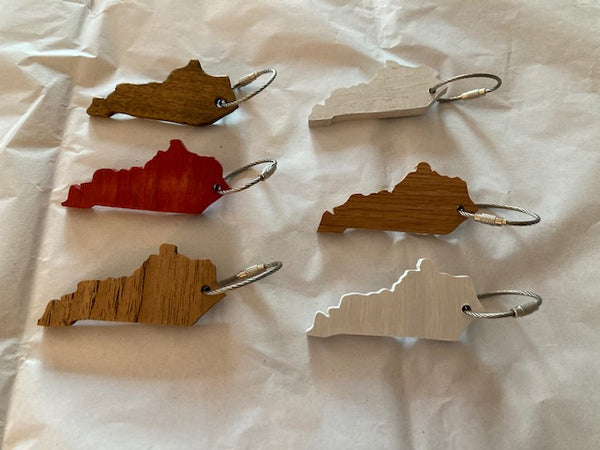 State of Kentucky Keychains - Low/No Gloss