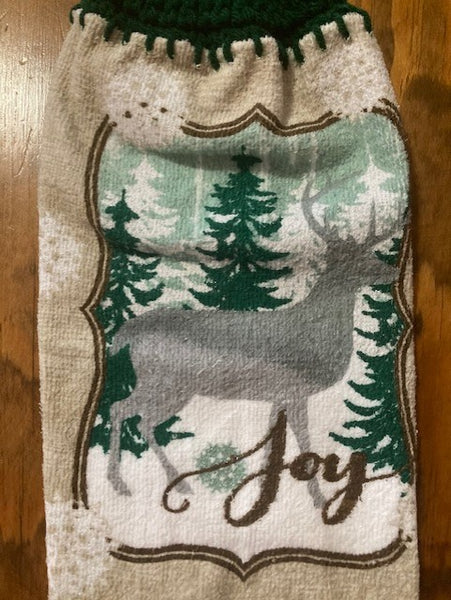 Christmas Hanging Towels - Deer - Choose a Set of 2 or Purchase Both Sets and Save!