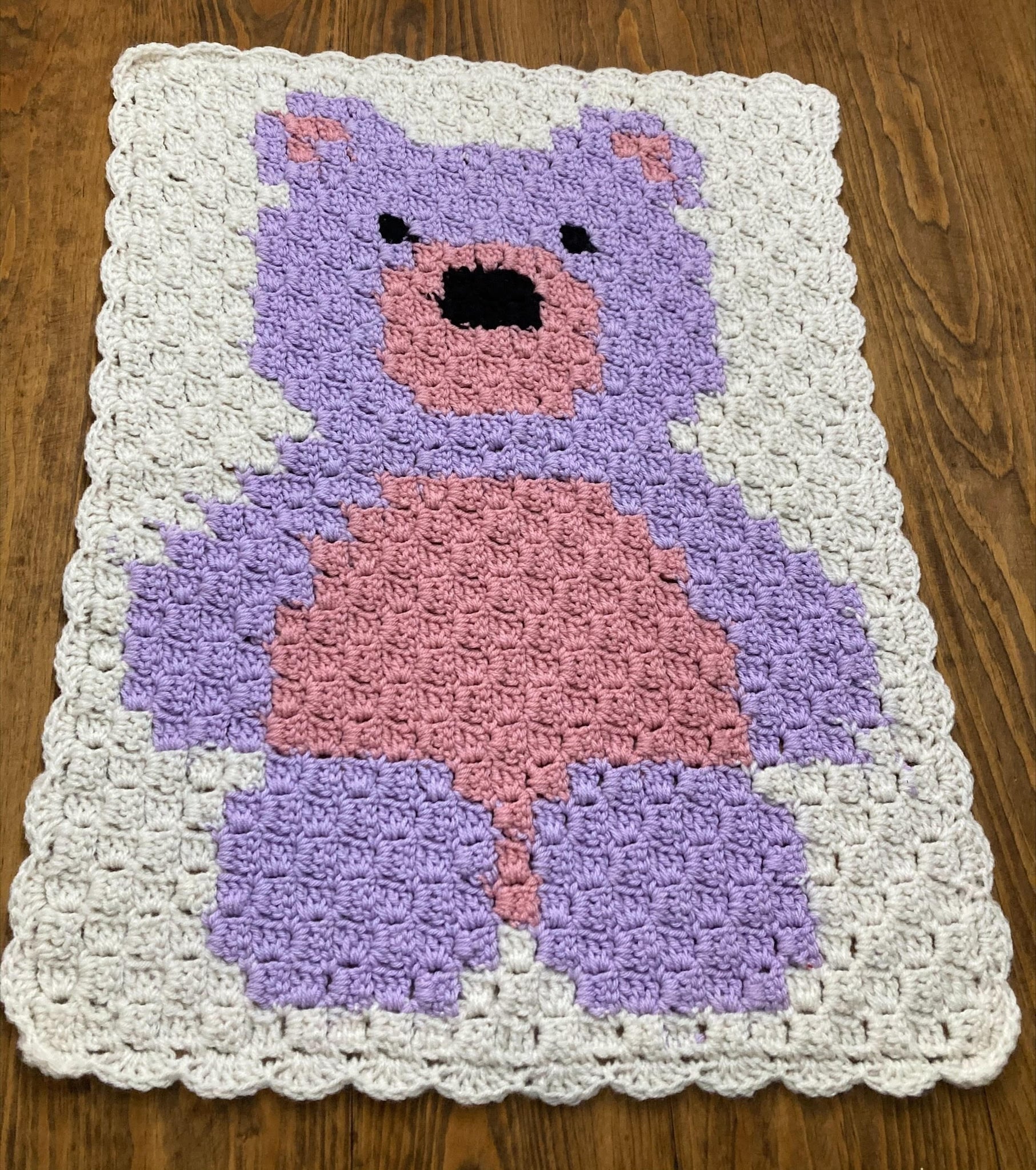 Pink discount bear blanket