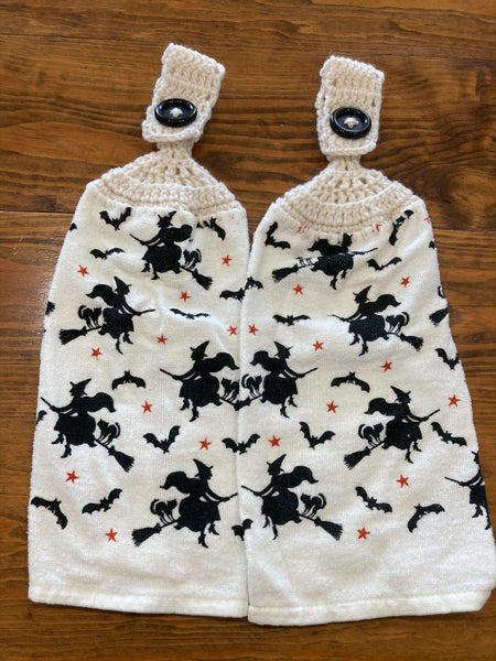 Halloween Hanging Towels - Witches - Set of 2