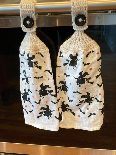 Halloween Hanging Towels - Witches - Set of 2